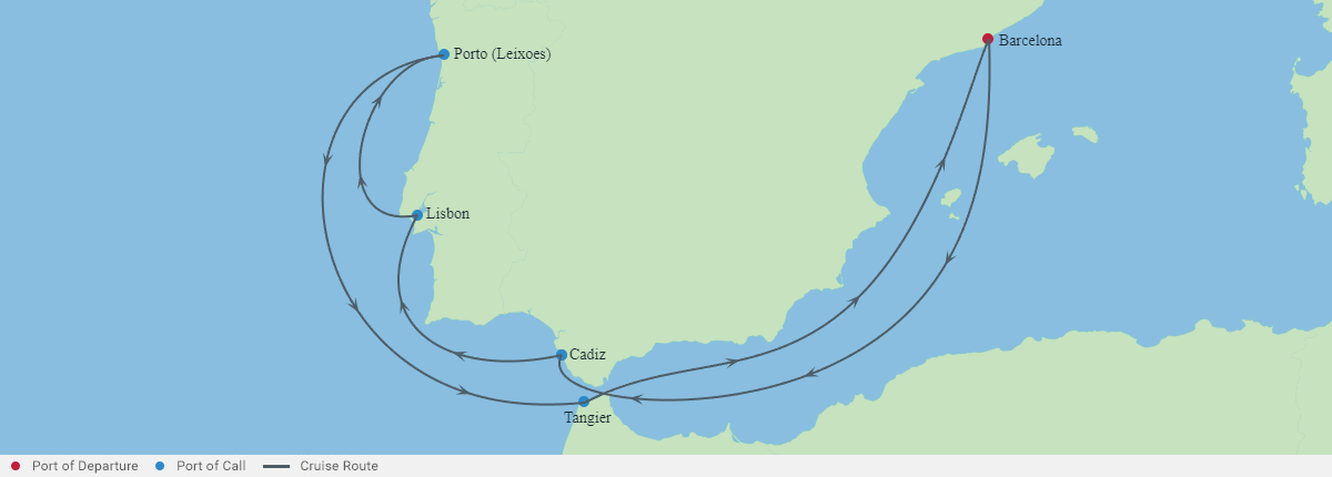 Itinerariu Croaziera Portugalia - Celebrity Cruises - Celebrity Equinox - 9 nopti