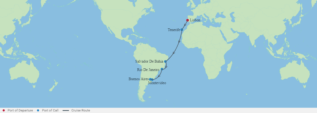 Itinerariu Croaziera Transatlantic - Celebrity Cruises - Celebrity Equinox - 15 nopti