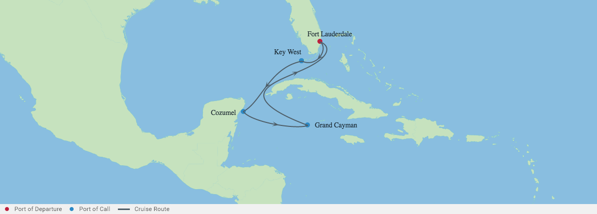 Itinerariu Croaziera Caraibe & Bahamas - Celebrity Cruises - Celebrity Reflection - 6 nopti