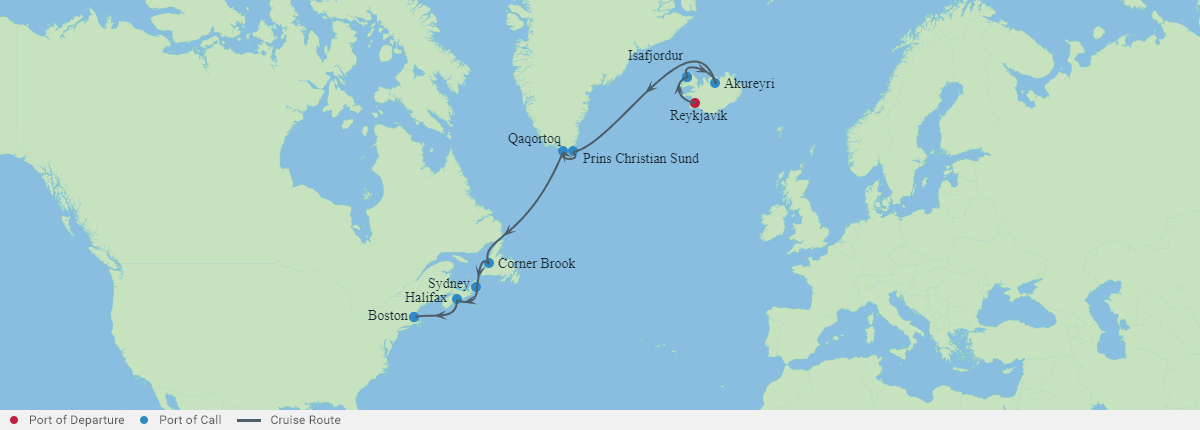 Itinerariu Croaziera Islanda, Groenlanda, Canada & Noua Scotie - Celebrity Cruises - Celebrity Silhouette - 13 nopti