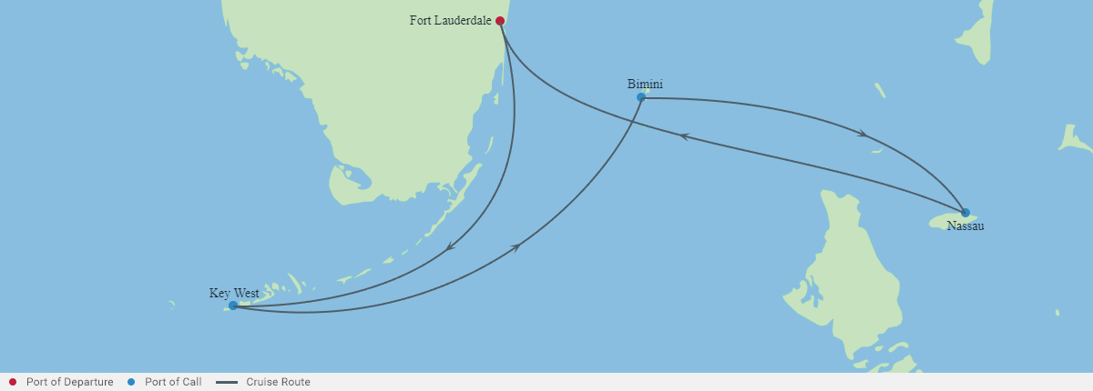 Itinerariu Croaziera Bahamas - Celebrity Cruises - Celebrity Summit - 5 nopti