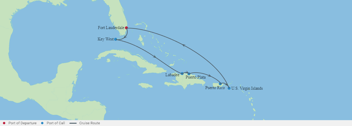 Itinerariu Croaziera Craciun in Estul Caraibelor - Celebrity Cruises - Celebrity Summit - 9 nopti