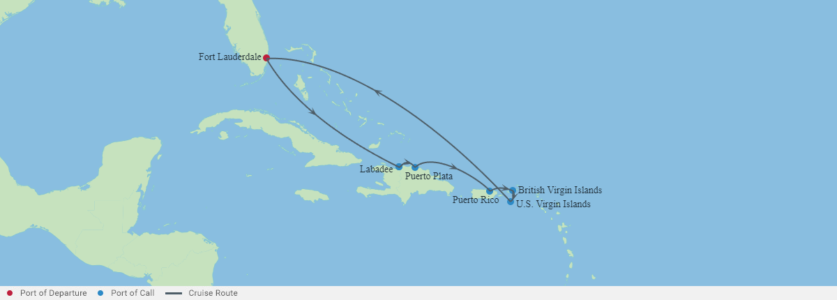 Itinerariu Croaziera Revelion in Estul Caraibelor - Celebrity Cruises - Celebrity Summit - 9 nopti