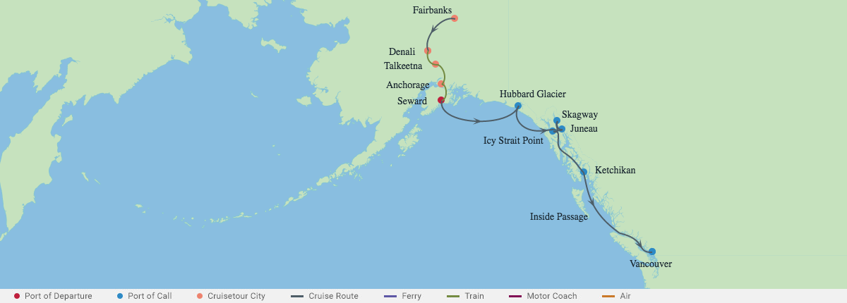 Itinerariu Croaziera Alaska - Celebrity Cruises - Celebrity Summit - 7 nopti