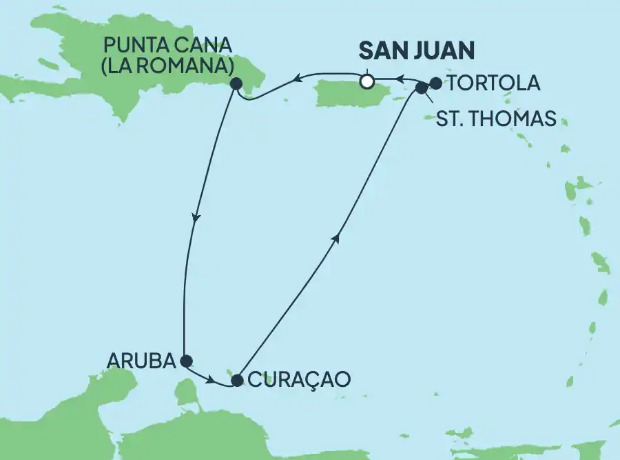 Itinerariu Croaziera Caraibe & Bahamas - Norwegian Cruise Line - Norwegian Breakaway - 7 nopti