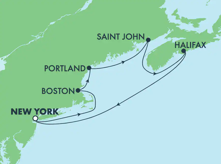 Itinerariu Croaziera Canada & Noua Anglie - Norwegian Cruise Line - Norwegian Escape - 7 nopti