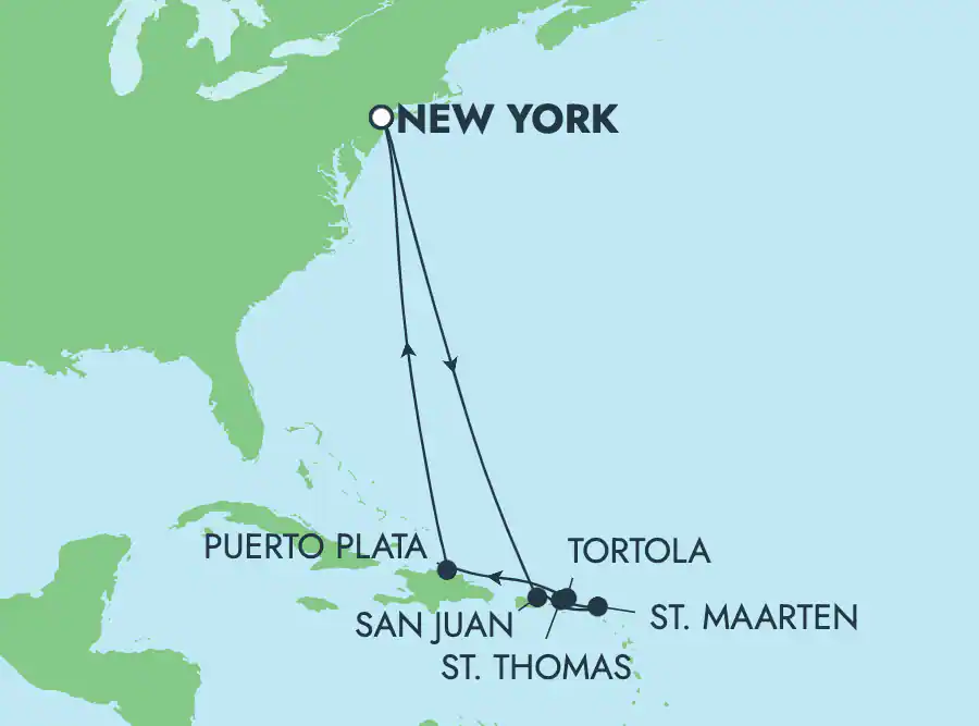 Itinerariu Croaziera Caraibe & Bahamas - Norwegian Cruise Line - Norwegian Escape - 10 nopti