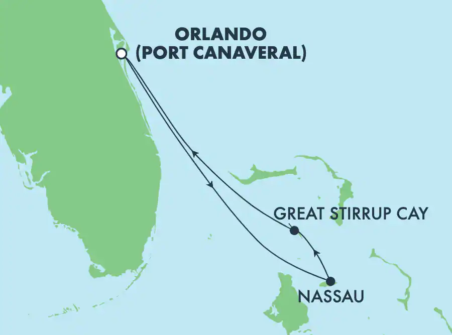 Itinerariu Croaziera Bahamas - Norwegian Cruise Line - Norwegian Getaway - 4 nopti