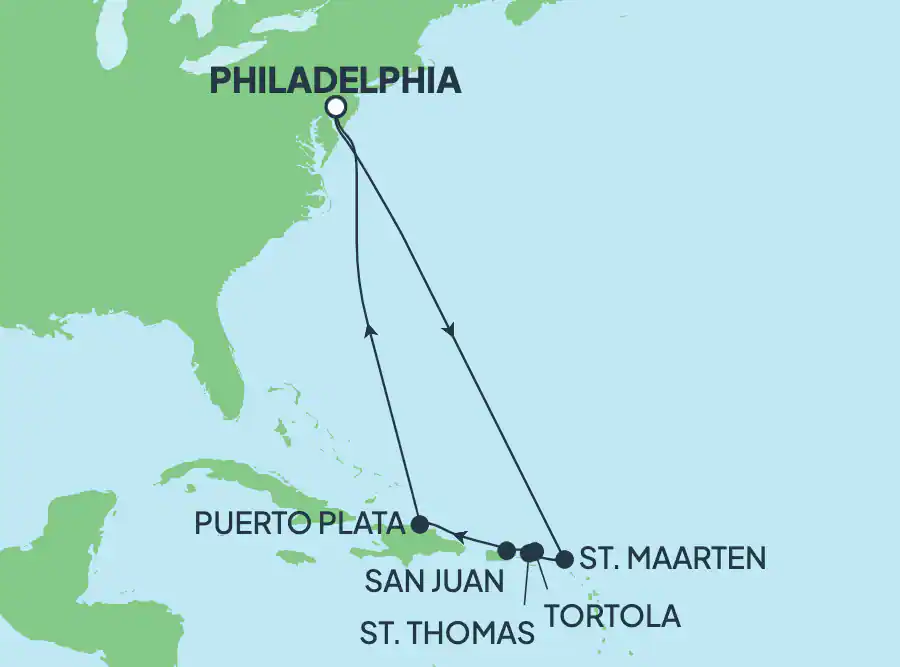 Itinerariu Croaziera Craciun & Revelion in Caraibe & Bahamas - Norwegian Cruise Line - Norwegian Pearl - 11 nopti