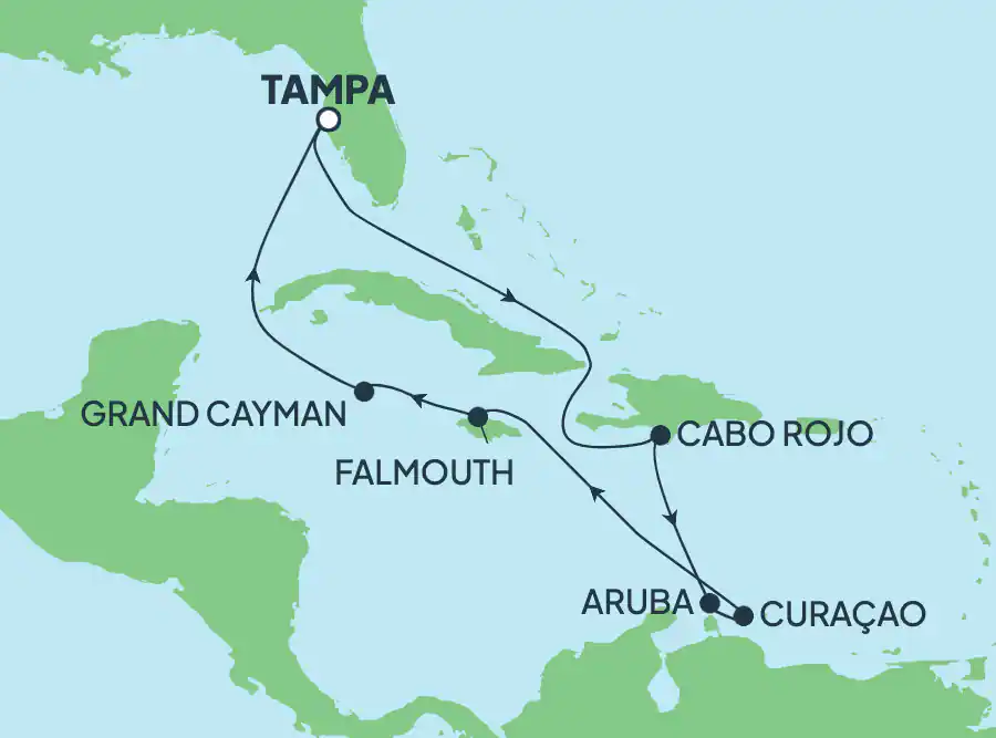 Itinerariu Croaziera Caraibe & Bahamas - Norwegian Cruise Line - Norwegian Sky - 10 nopti
