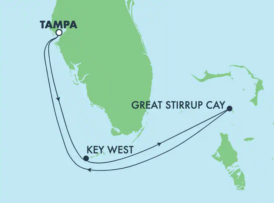 Itinerariu Croaziera Bahamas - Norwegian Cruise Line - Norwegian Sky - 5 nopti