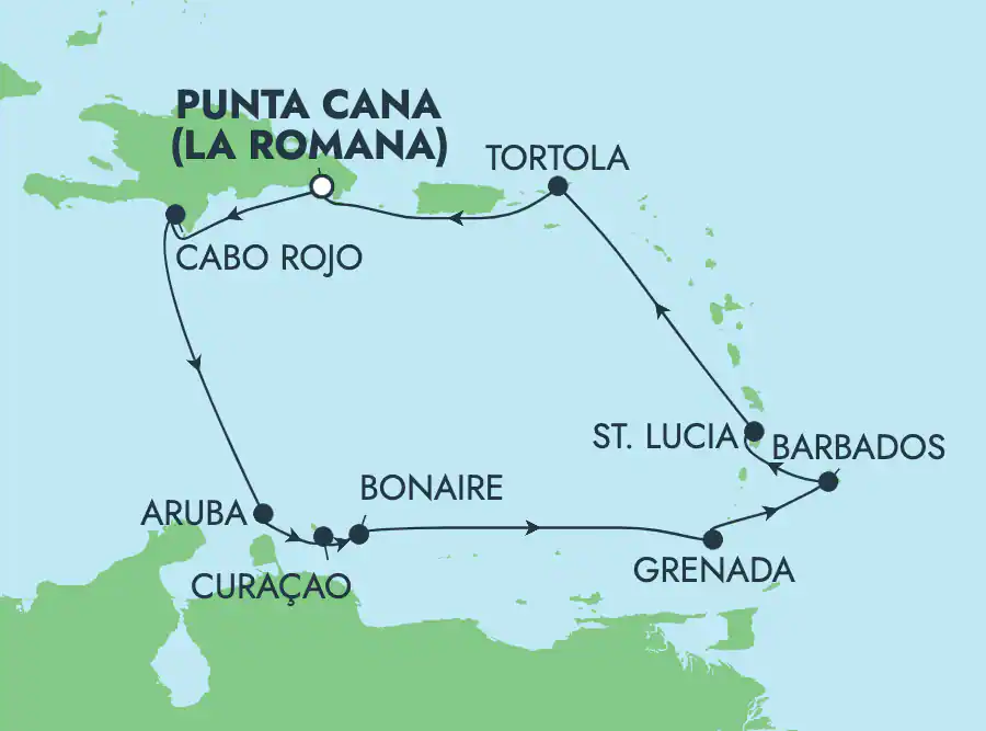 Itinerariu Croaziera Caraibe & Bahamas - Norwegian Cruise Line - Norwegian Sky - 9 nopti