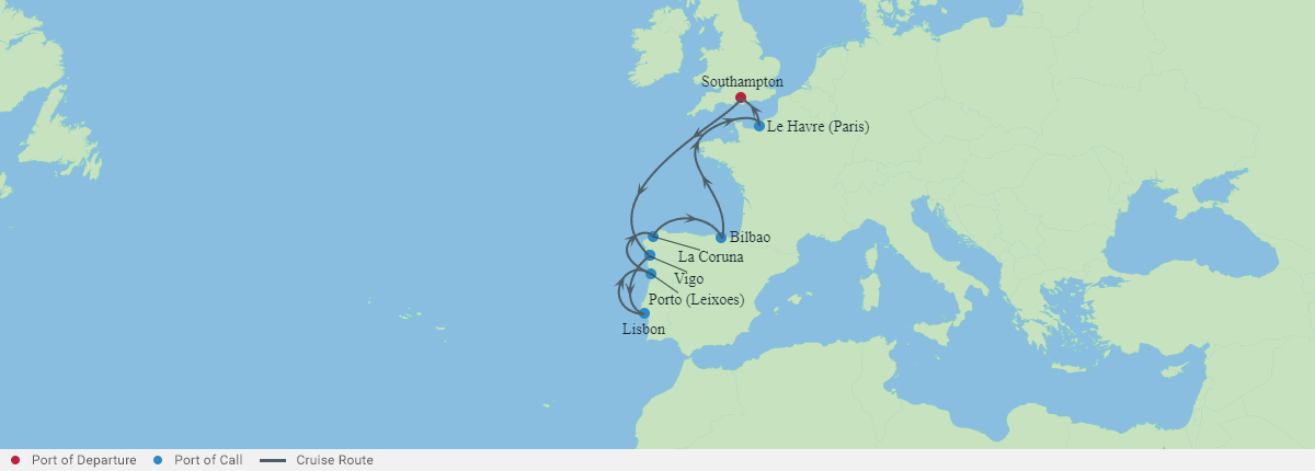 Itinerariu Croaziera Oc.Atlantic - Celebrity Cruises - Celebrity Apex - 9 nopti