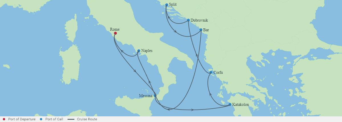 Itinerariu Croaziera Mediterana de Vest & Marea Adriatica - Celebrity Cruises - Celebrity Ascent - 10 nopti