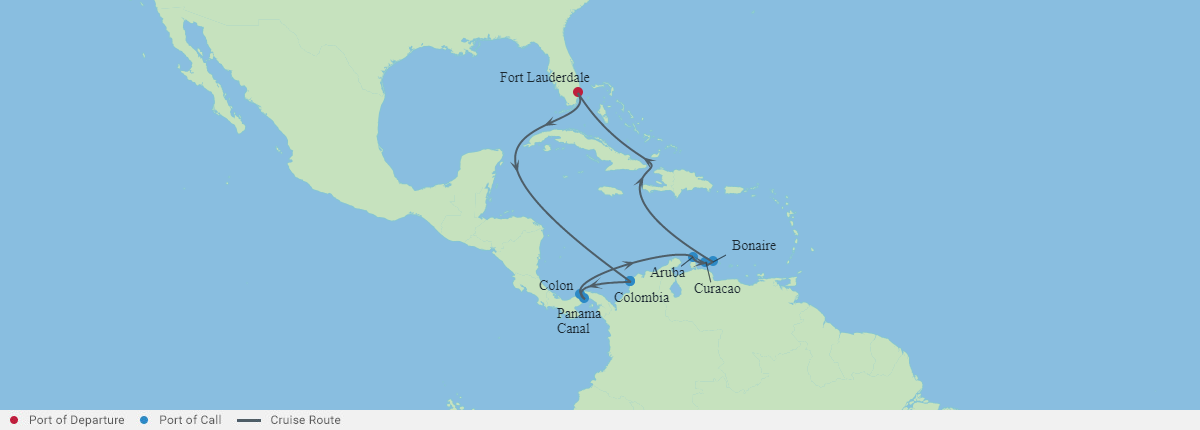 Itinerariu Croaziera Canalul Panama & Sudul Caraibelor - Celebrity Cruises - Celebrity Ascent - 11 nopti