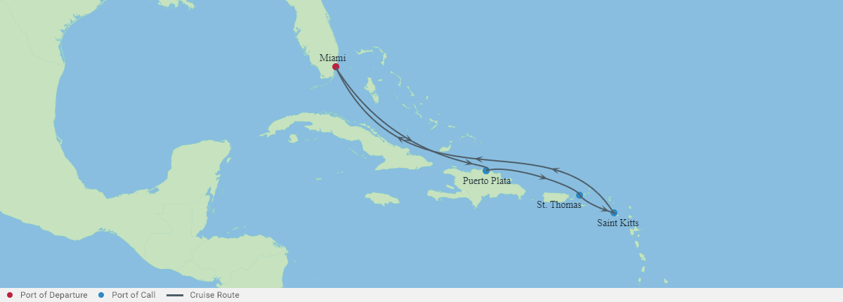 Itinerariu Croaziera Caraibe - Celebrity Cruises - Celebrity Beyond - 7 nopti