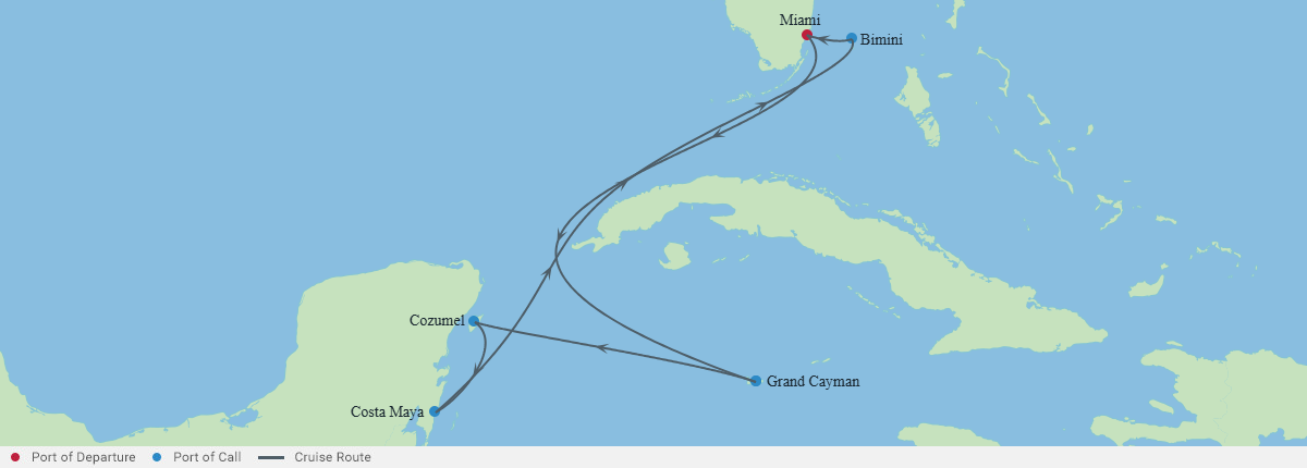 Itinerariu Croaziera Caraibe & Bahamas - Celebrity Cruises - Celebrity Beyond - 7 nopti