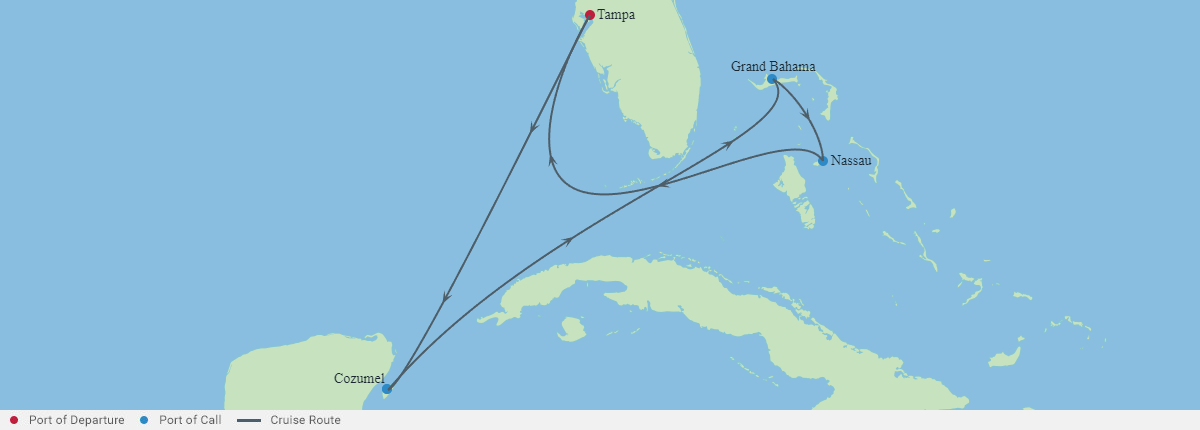 Itinerariu Croaziera Vestul Caraibelor - Celebrity Cruises - Celebrity Constellation - 7 nopti