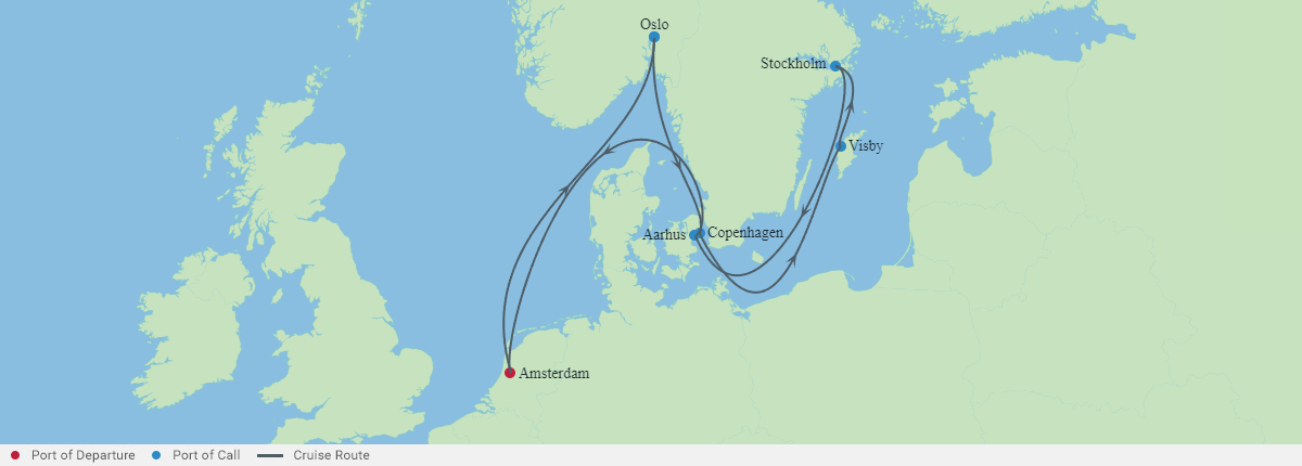 Itinerariu Croaziera Tarile Nordice - Celebrity Cruises - Celebrity Eclipse - 11 nopti