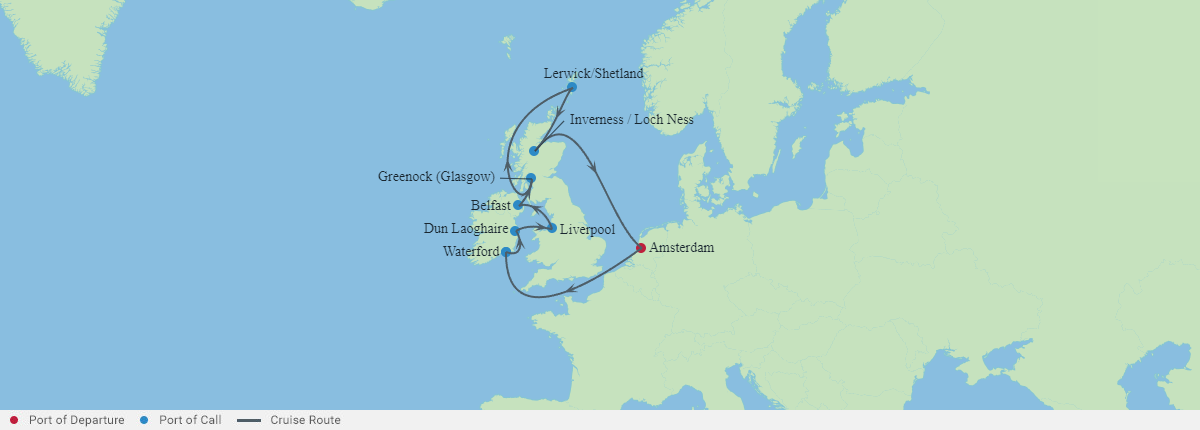 Itinerariu Croaziera Insulele Britanice - Celebrity Cruises - Celebrity Eclipse - 12 nopti
