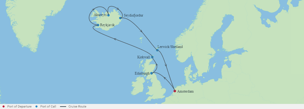 Itinerariu Croaziera Scotia & Islanda - Celebrity Cruises - Celebrity Eclipse - 12 nopti
