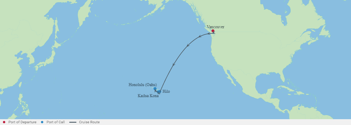 Itinerariu Croaziera Hawaii - Celebrity Cruises - Celebrity Edge - 10 nopti