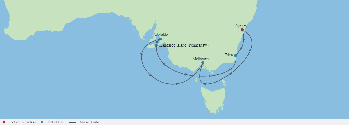 Itinerariu Croaziera Australia - Celebrity Cruises - Celebrity Edge - 8 nopti
