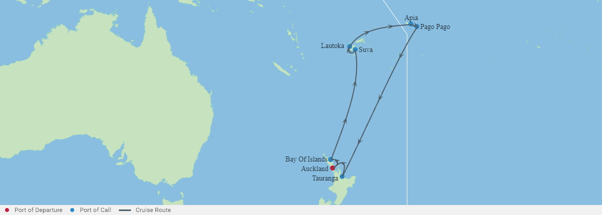 Itinerariu Croaziera Fiji & Noua Zeelanda - Celebrity Cruises - Celebrity Edge - 13 nopti