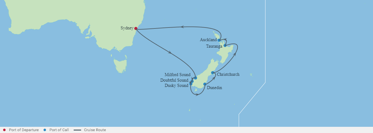 Itinerariu Croaziera Australia & Noua Zeelanda - Celebrity Cruises - Celebrity Edge - 11 nopti