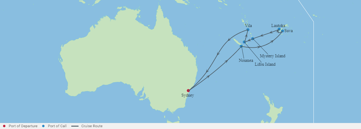Itinerariu Croaziera Fiji & Vanuatu - Celebrity Cruises - Celebrity Edge - 14 nopti