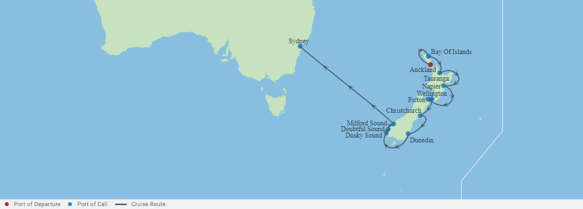 Itinerariu Croaziera Australia & Noua Zeelanda - Celebrity Cruises - Celebrity Edge - 11 nopti