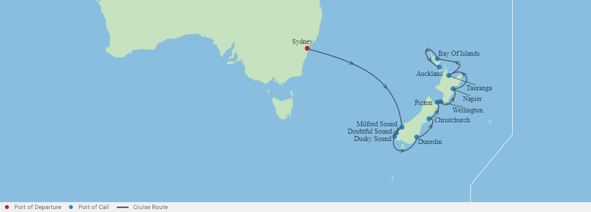 Itinerariu Croaziera Australia & Noua Zeelanda - Celebrity Cruises - Celebrity Edge - 11 nopti