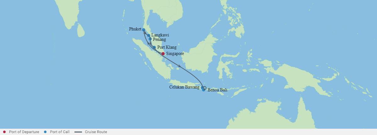 Itinerariu Croaziera Craciun & Revelion in Asia - Celebrity Cruises - Celebrity Millennium - 12 nopti