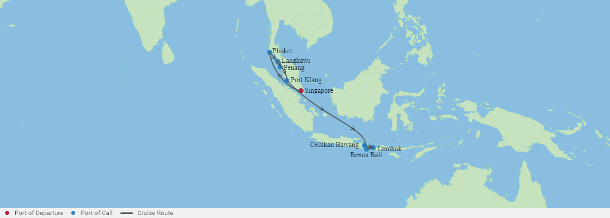 Itinerariu Croaziera Asia - Celebrity Cruises - Celebrity Millennium - 12 nopti