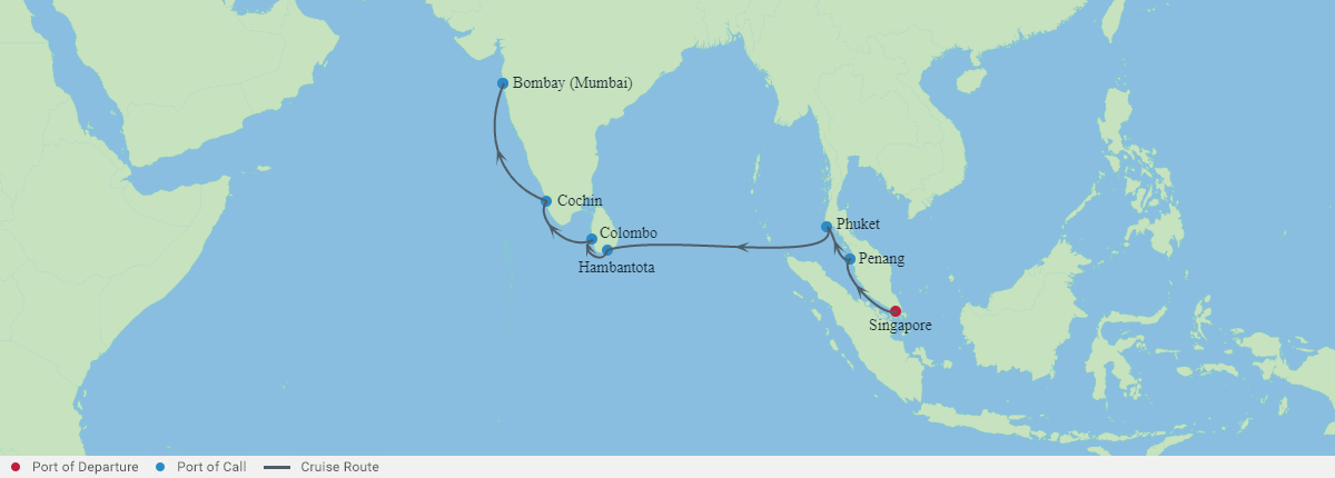 Itinerariu Croaziera Asia - Celebrity Cruises - Celebrity Millennium - 12 nopti