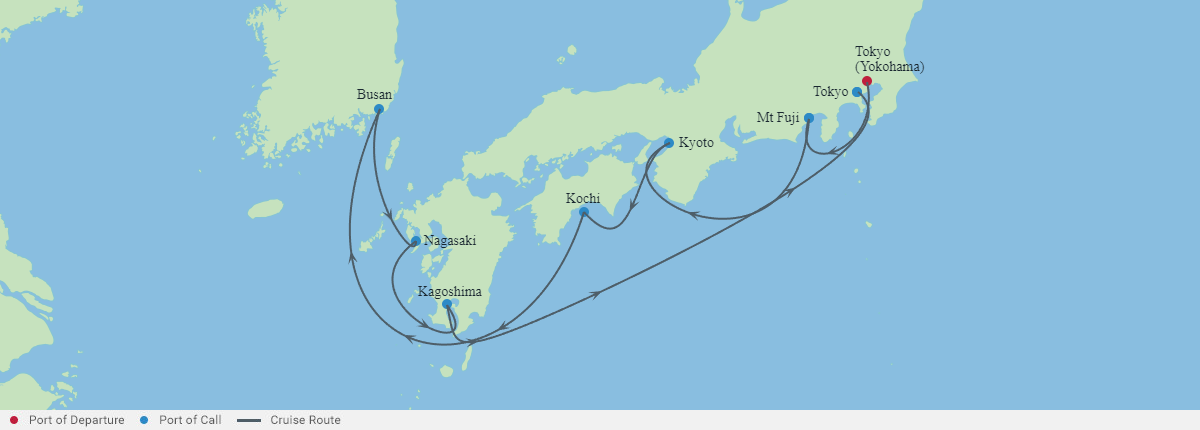 Itinerariu Croaziera Asia - Celebrity Cruises - Celebrity Millennium - 11 nopti