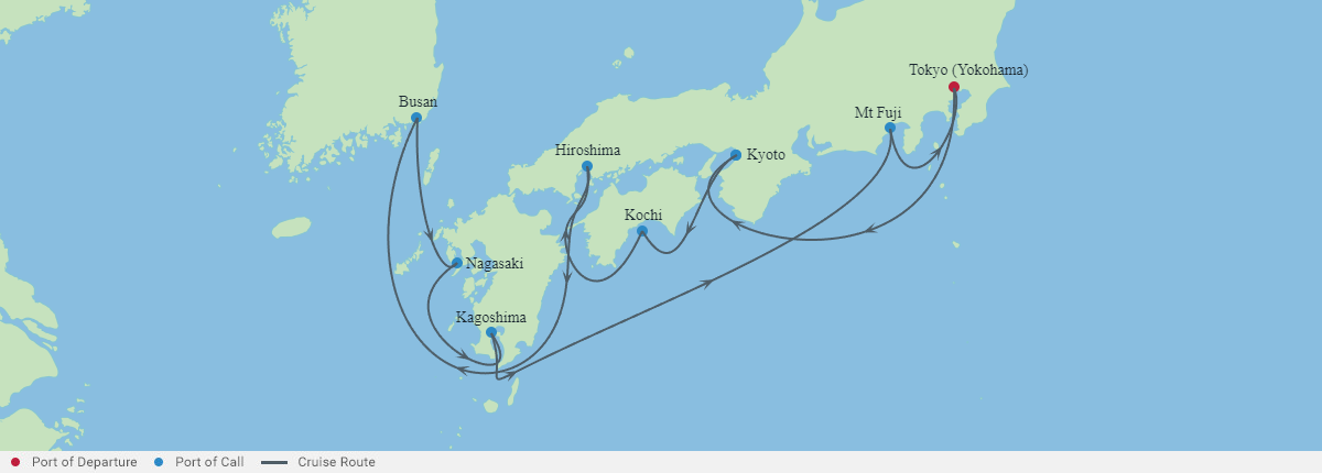 Itinerariu Croaziera Asia - Celebrity Cruises - Celebrity Millennium - 12 nopti