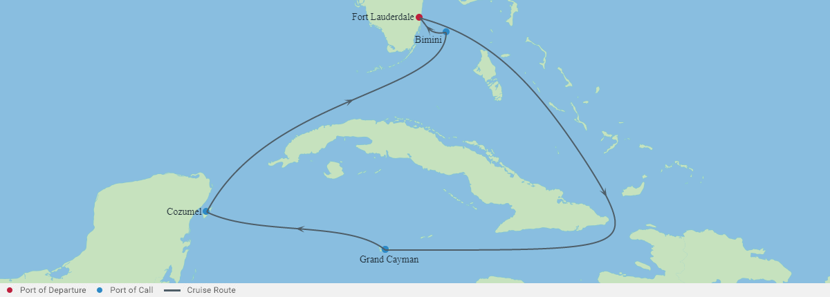 Itinerariu Croaziera Caraibe - Celebrity Cruises - Celebrity Reflection - 6 nopti