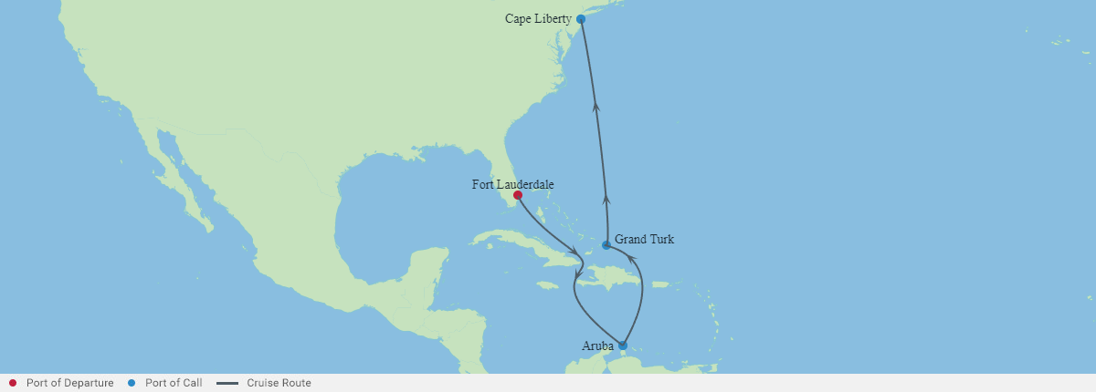 Itinerariu Croaziera Caraibe - Celebrity Cruises - Celebrity Silhouette - 8 nopti