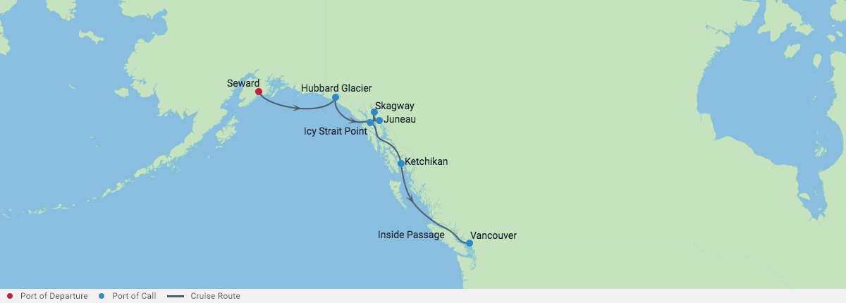Itinerariu Croaziera Alaska - Celebrity Cruises - Celebrity Summit - 7 nopti