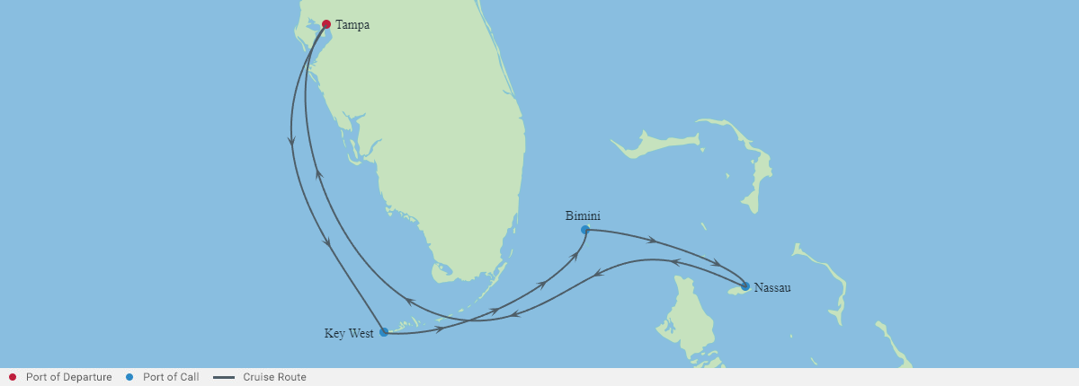 Itinerariu Croaziera Bahamas - Celebrity Cruises - Celebrity Summit - 7 nopti