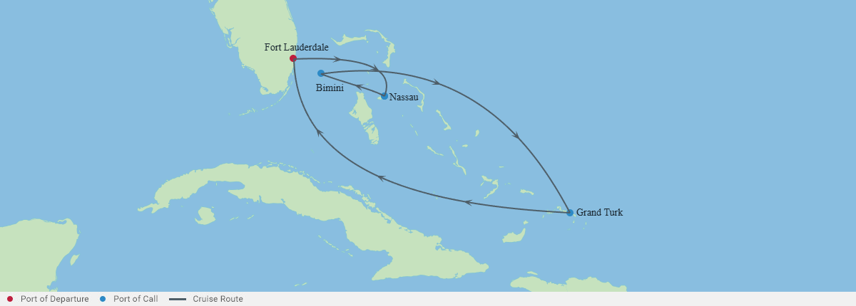 Itinerariu Croaziera Bahamas - Celebrity Cruises - Celebrity Summit - 7 nopti