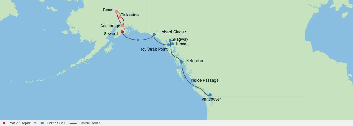 Itinerariu Croaziera Alaska - Celebrity Cruises - Celebrity Summit - 7 nopti