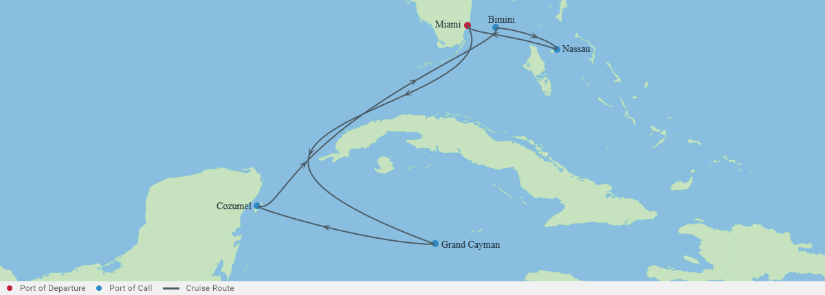 Itinerariu Croaziera Caraibe & Bahamas - Celebrity Cruises - Celebrity Xcel - 7 nopti