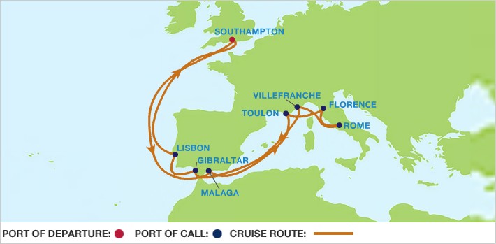 Itinerariu Croaziera Grand Europa - Celebrity Cruises - Celebrity Eclipse - 14 nopti