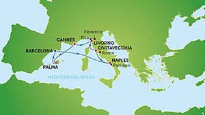 Itinerariu Croaziera Mediterana de Vest/Barcelona - Norwegian Cruise Line - Norwegian Epic - 7 nopti